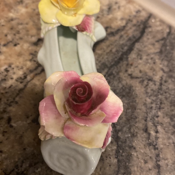 Radnor Bone China Log with flowers - Picture 3 of 4